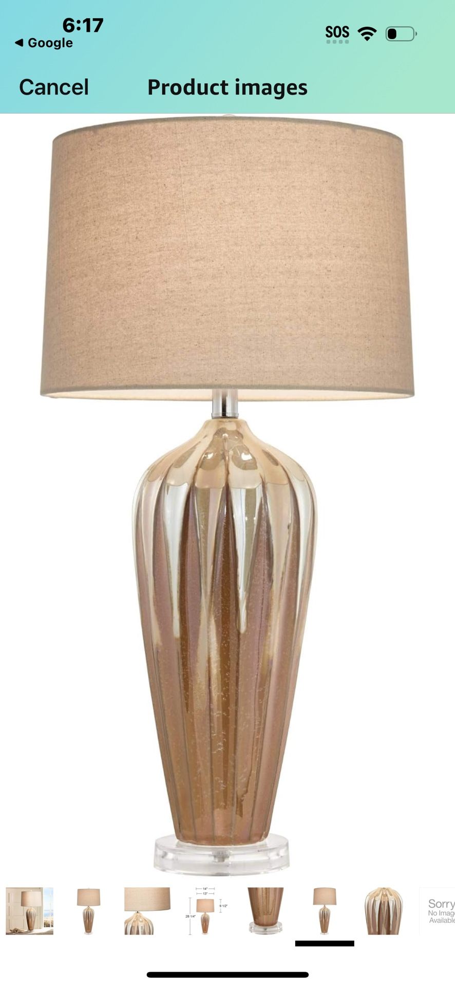 Two Tall Table Lamps