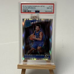 Jalen Brunson Optic Rookie PSA 8
