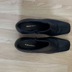 Naturalizer Black Leather Shoes Size 8 1/2