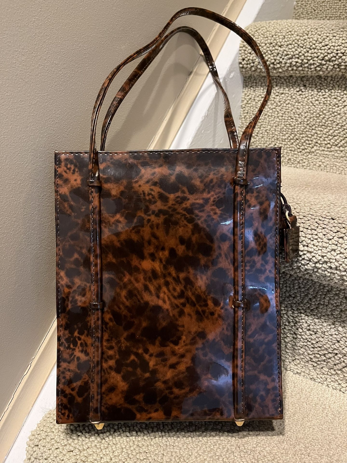Comeco Marble Plastic Shopper Style Handbag