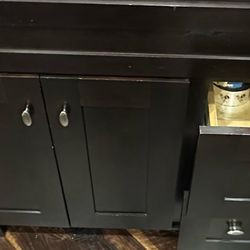 Project Source 36-In Espresso  Single Sink Bathroom Vanity Without Top 