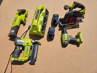 Ryobi 18V Power Tool Set with Charger and Batteries