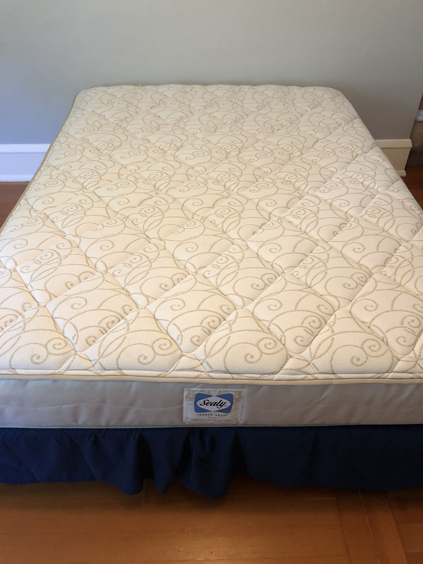 Sealy Queen Mattress and metal frame