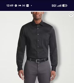 Black Van Heusen dress shirt L 34/35