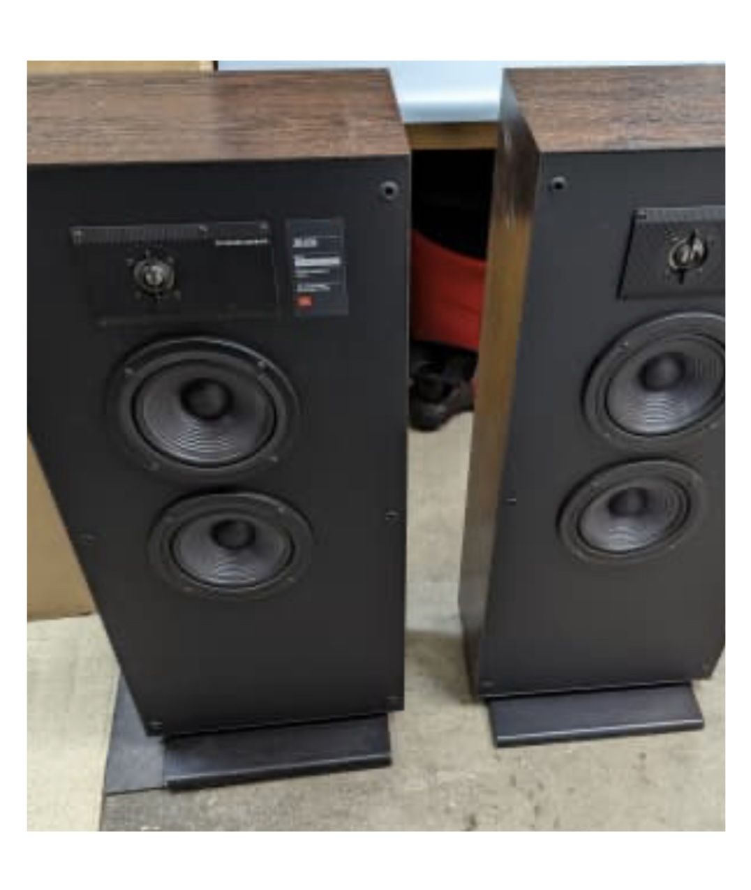 JBL 630T Floor C. 1989 Speakers Wood Veneer Loudspeaker 
