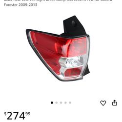 Tail Light 2009-2013 Subaru Forester 
