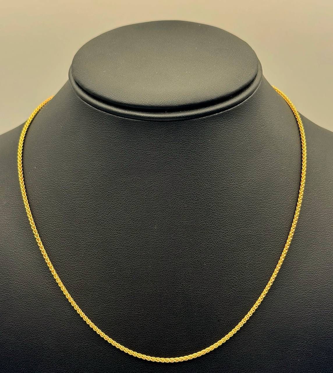 New Jewelry 14k yellow gold Twist chain necklace 18” 1.30mm width
