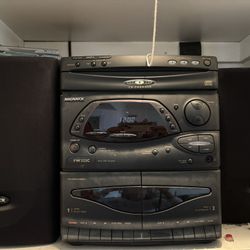 Magnavox FW322C System (CD and Tape) Stereo System 3 Ohm Speakers 