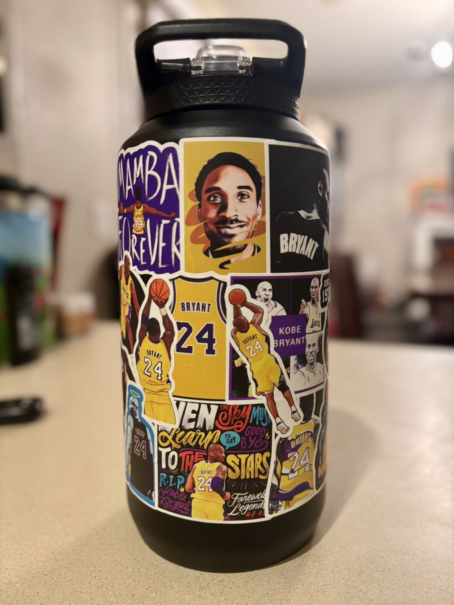 New 64oz Zulu Custom Water Bottle - Kobe Bryant