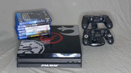 PS4 Pro Star Wars Battlefront II Limited Edition with 2 Controllers and 6 Games