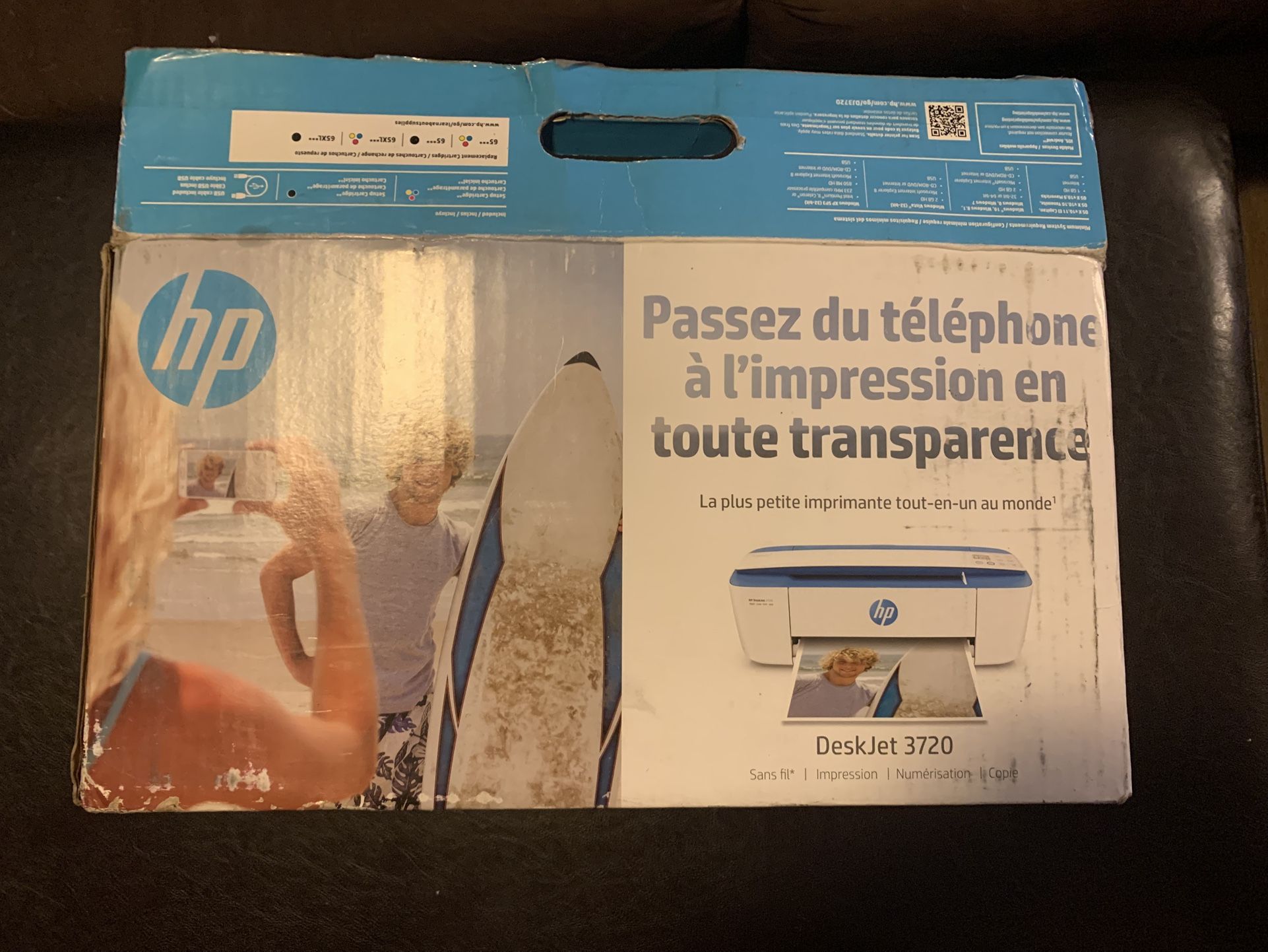 Hp Printer Deskjet 3720 - Brand New - Open Box - Printer Still Sealed In Original Foil Inside