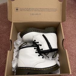 Infant White Dr. Martens Boots