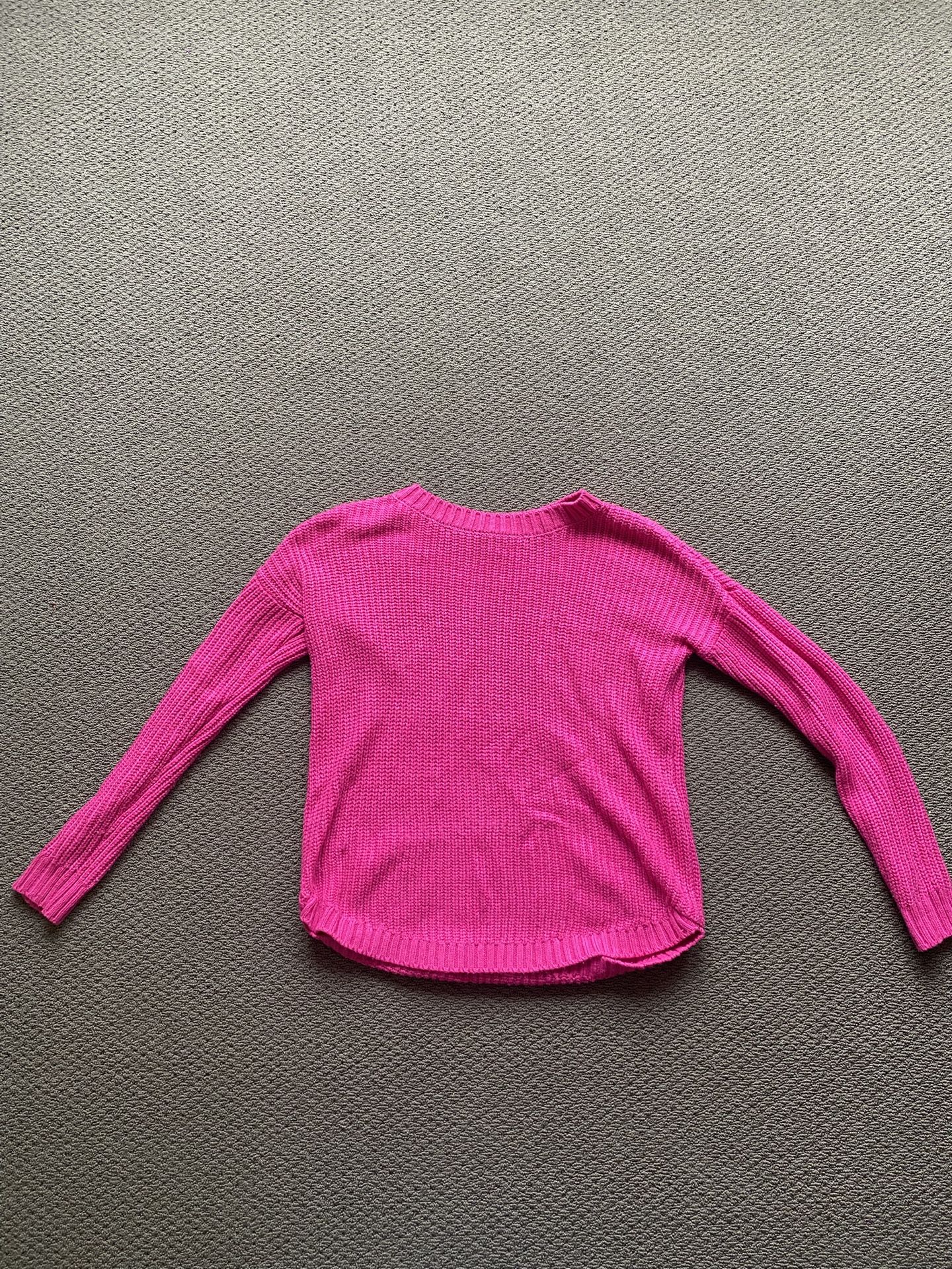 Knitted Pink Sweatshirt