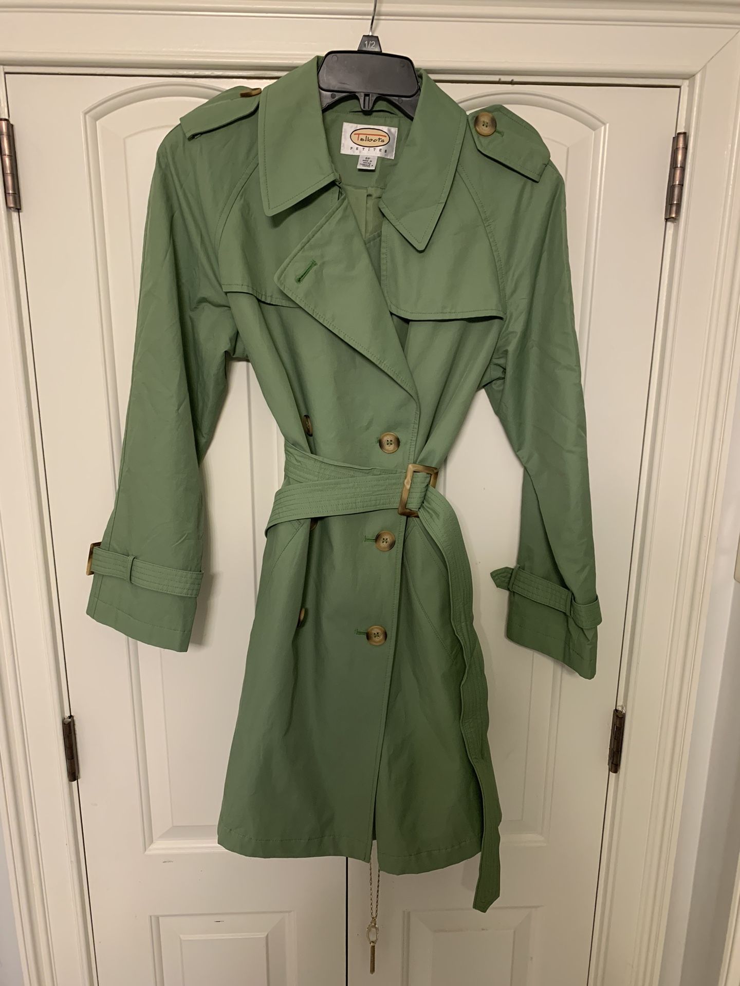 Ladies Medium Talbots Trench Coat
