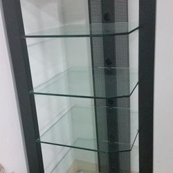 Media Entertainment Glass Shelves