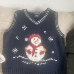 Children’s place snowman sweater vest 24 months