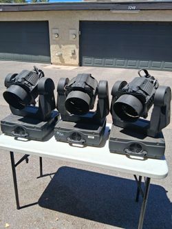 Stage Lights (Lot of 3) Elation Design PAR 575D ETL Professional Moving Spotlight Wash Lights (Trop & Pecos)