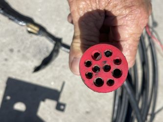 OMC Binnacle Mount Controls With Cables And Red Plug