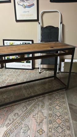 Industrial console table