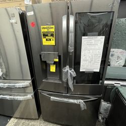 LG French Door Instaview Black Stainless Refrigerator Craft Ice