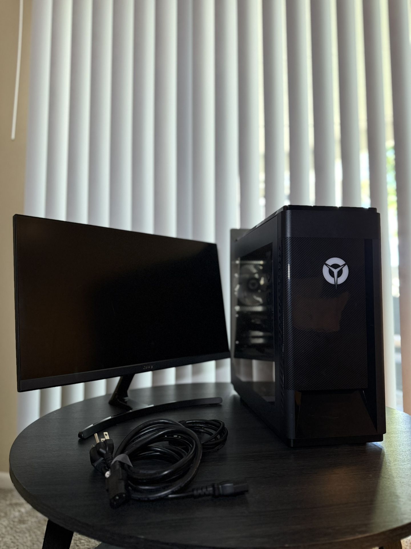 Gaming PC + 24” Monitor Bundle – (Lenovo Legion T5-28IMB05 & Acer K243Y bi 24-inch monitor)