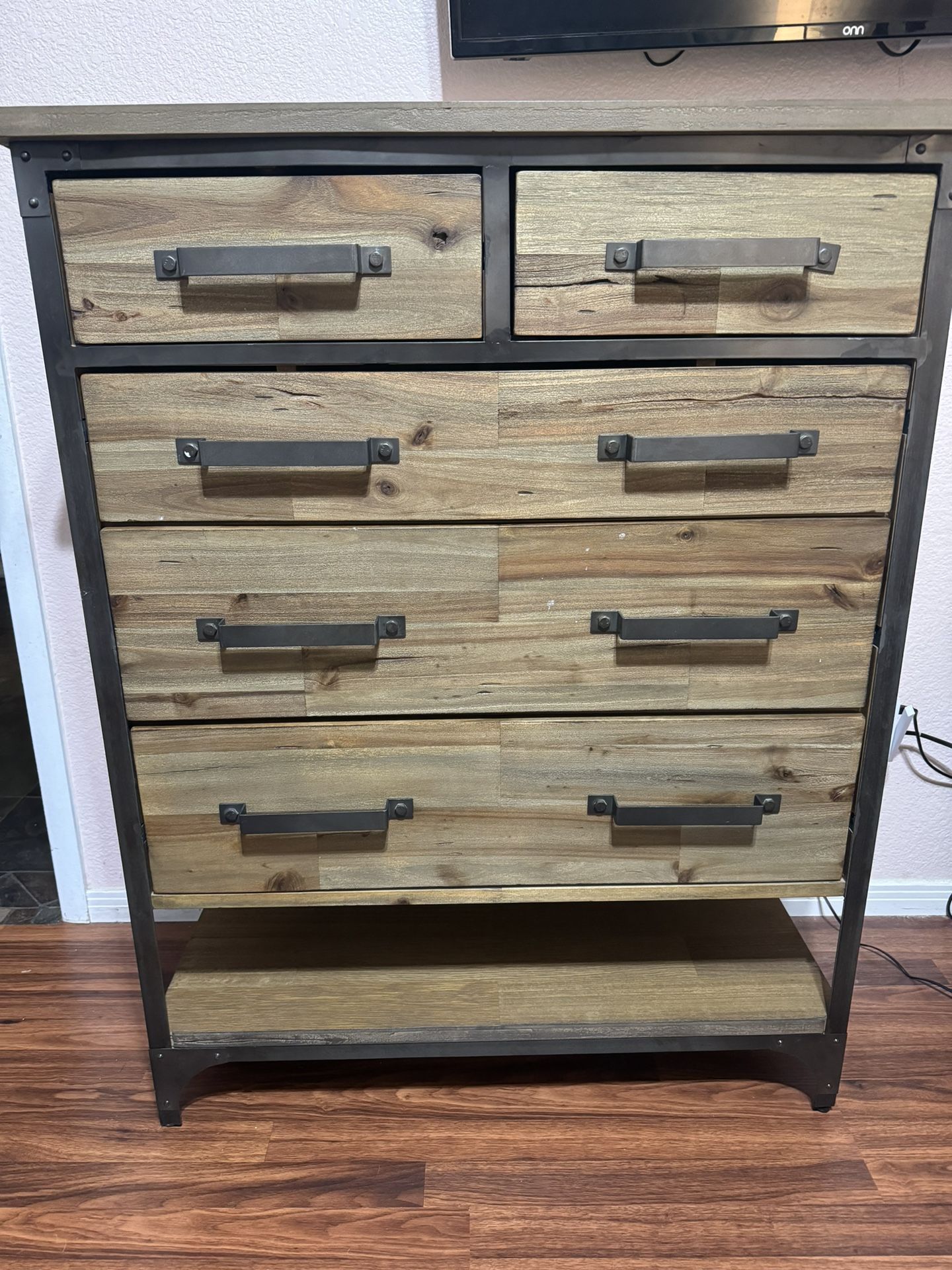World Market wood and metal Aiden dresser and