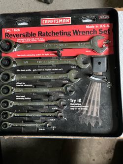Craftsman 7pc.Reversible Ratcheting Wrench Set