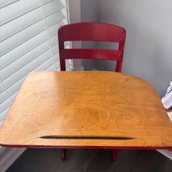 Antique School Desk 