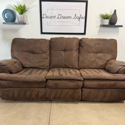 Modular Microfiber Recliner Sofa and Recliner 