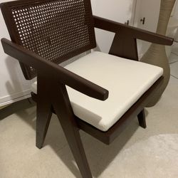 Brown Rattan Armchair 