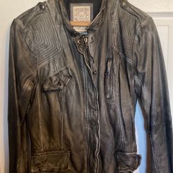 GENUINE FREE PEOPLE LEATHER JACKET LADIES 