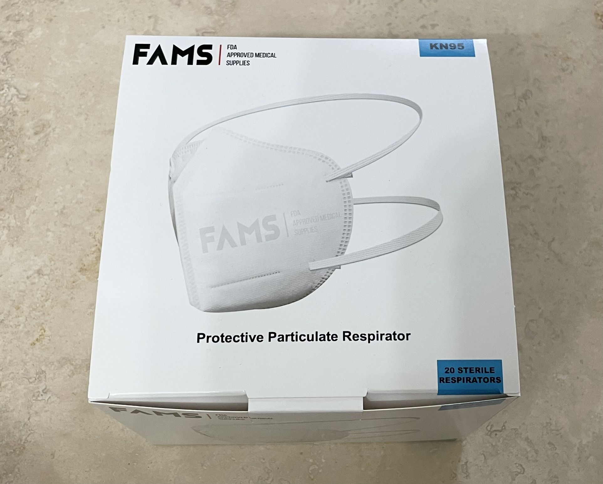 KN95 Protective Respirator Face Mask Individually Sealed