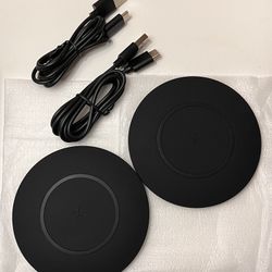 New Tylt Wireless Charging Pads 2-Pack 10W Qi Wireless Chargers Compatible with iPhone or Android 