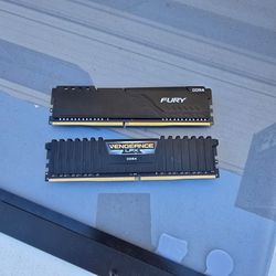 CORSAIR VENGEANCE & FURY RAM STICKS 16 Gb (2x8) 3200MHz