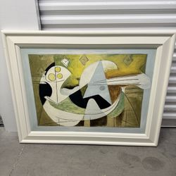 Pablo Picasso Fruit Bowl And Guitar Print 42 X 33“