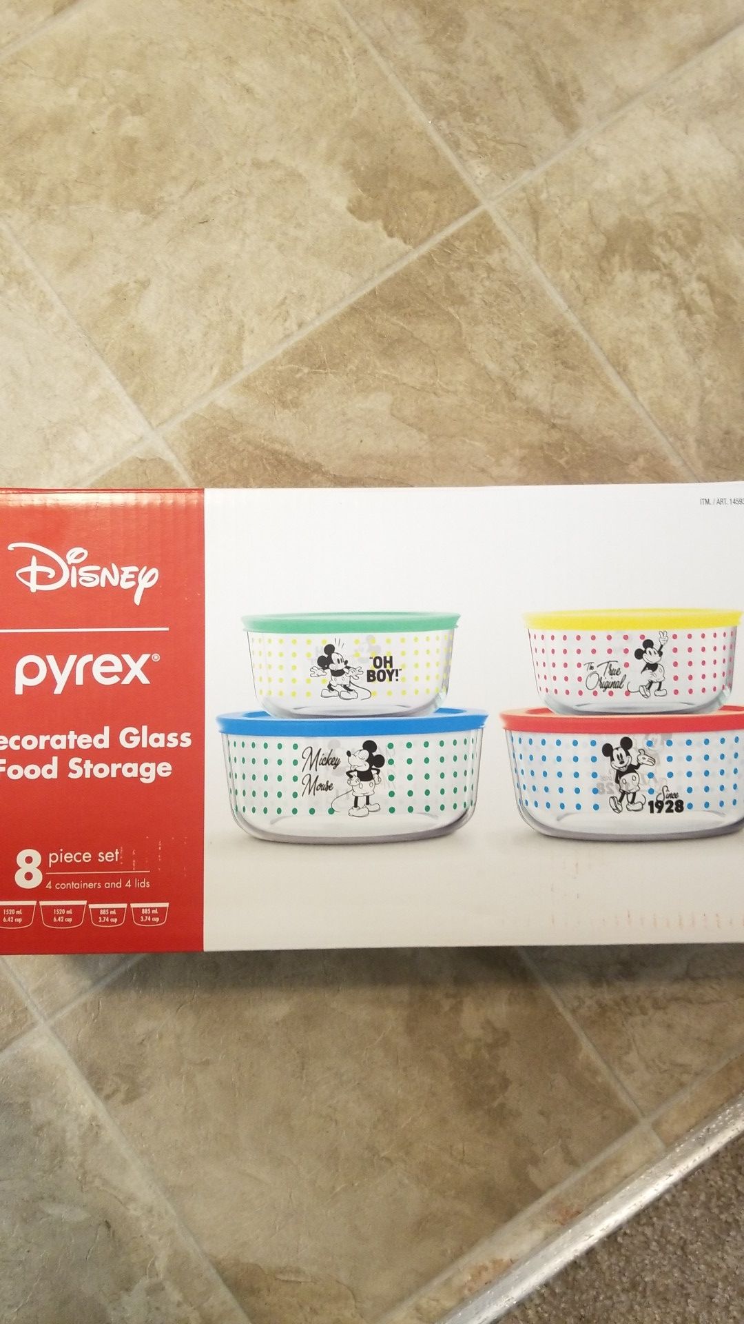 Pyrex disney food storage