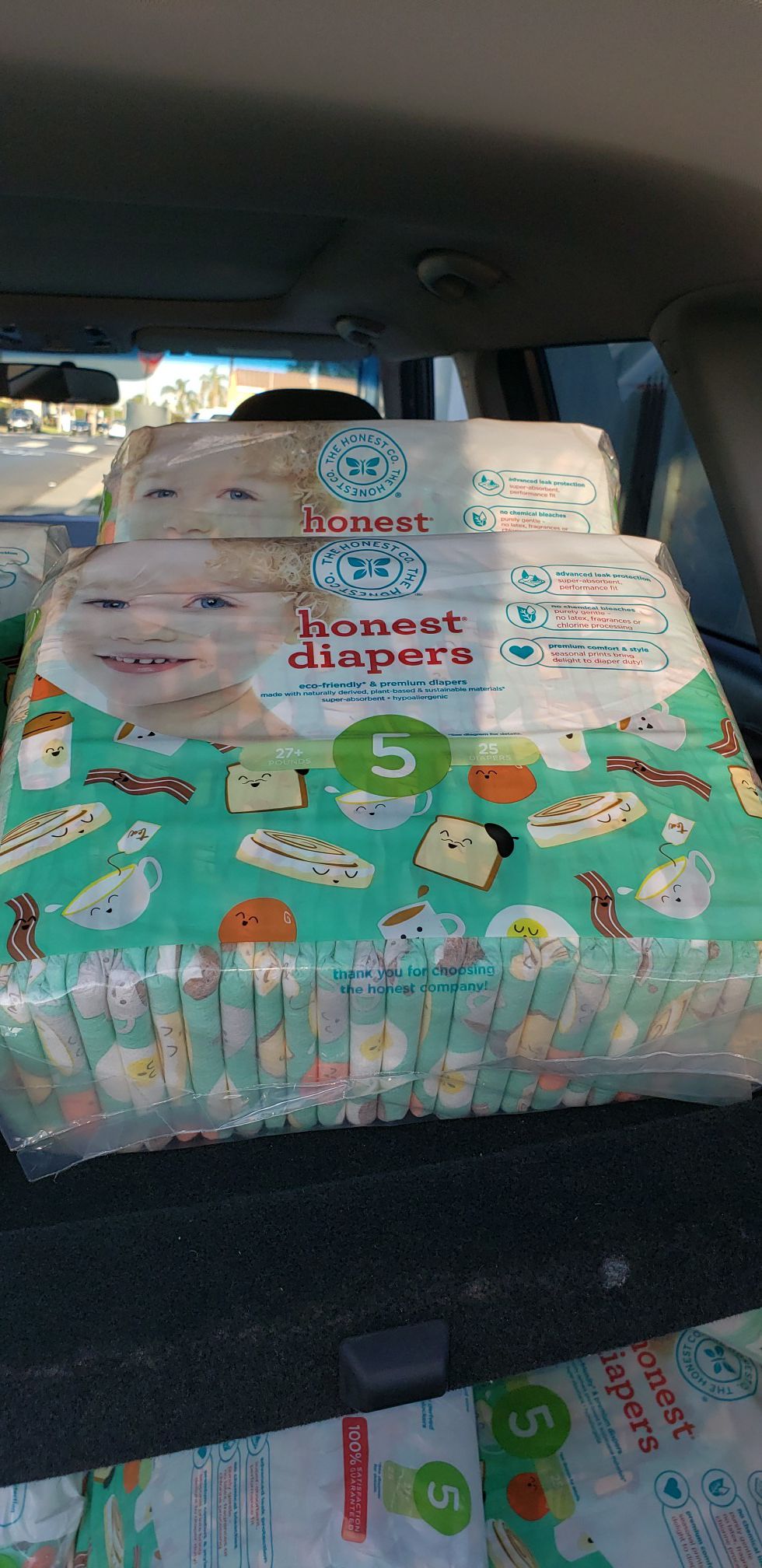 Baby pampers, car seats and baby wipes