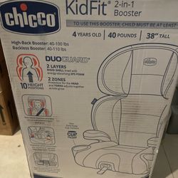 Chicco Kid Fit Zip 2-In-1 Booster Brand New In Box Sealed  4 Year Old 40 40 Lbs