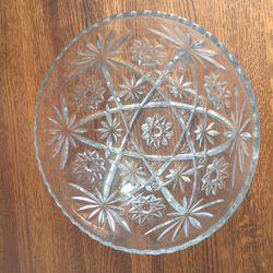 Clear Glass Salad Bowl