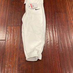 New Solid White Nike Youth Large Knickers Baseball Pants
