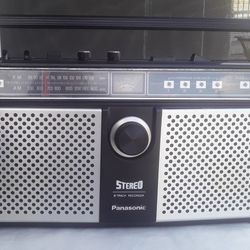 RARE Panasonic Portable 8-Track Recorder AM/FM Vintage Boombox RS-838S Working 