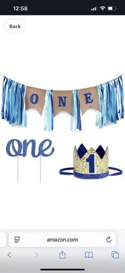New Baby Boy High Chair Banner