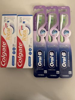 Colgate Toothpaste & Oral-B Toothbrushes