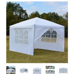 10'x10' EZ Pop Up Canopy Outdoor Dressed Leg Wedding Party Tent Folding Gazebo