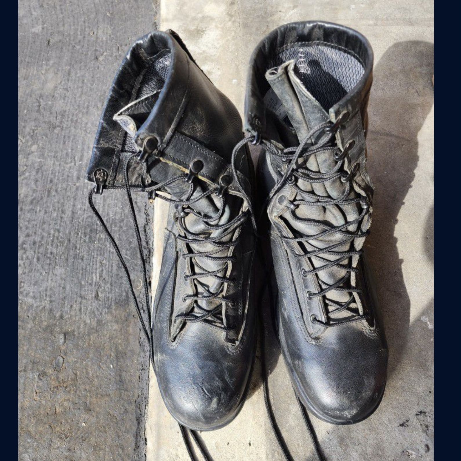 USED NAVY MILITARY FLIGHT DECK BOOTS MENS 12