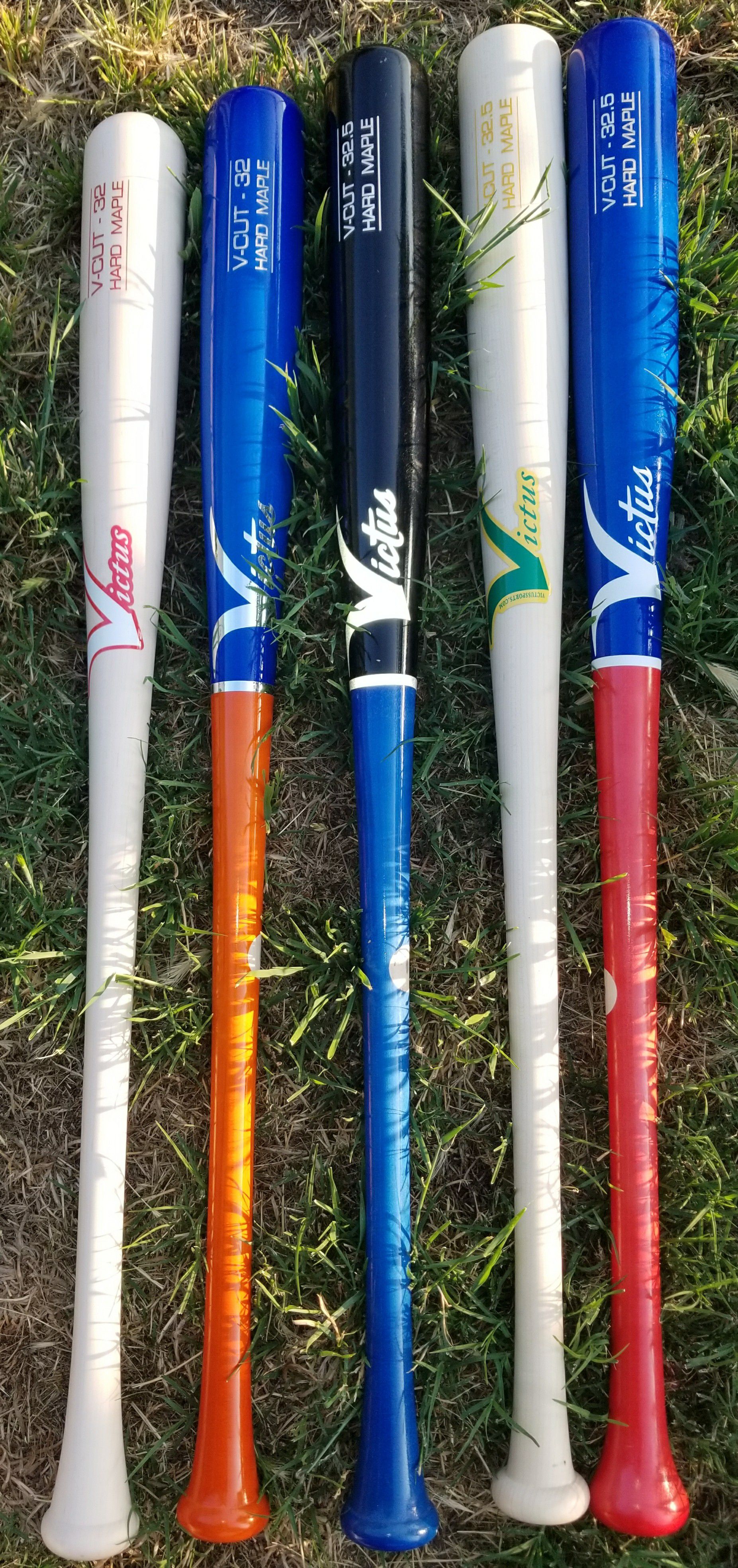 Brand New Victus Pro Model Hard Maple Ink Dot Wood Baseball Bats 32", 32.5" What Color You Like.