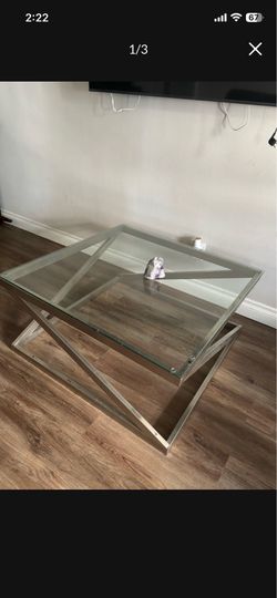 Glass center table