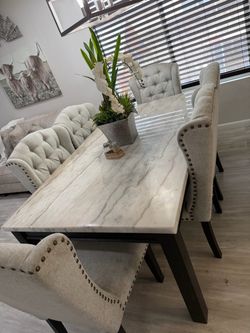 Marble dining table