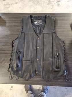 Event Leather Motorcycle Vest –Medium. Vintage.