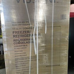 Vissani Upright Freezer/refrigerator In Stainless Steel 